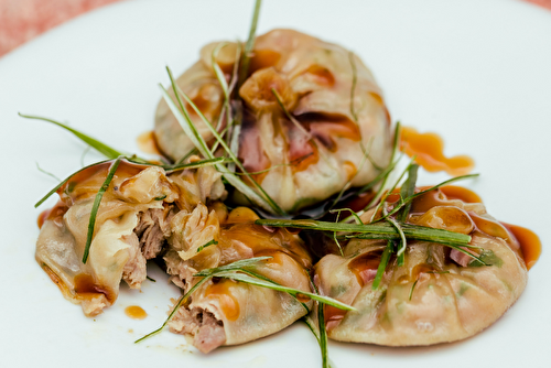 Gyozas de dinde à la sauce teriyaki