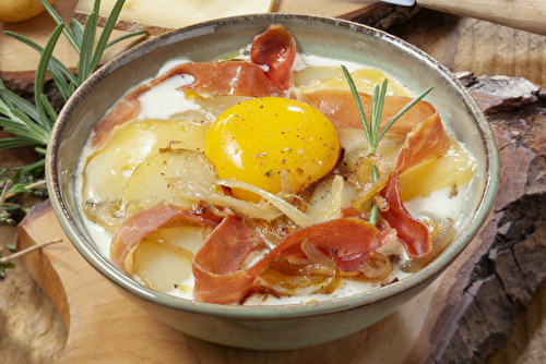 Oeufs cocotte façon raclette