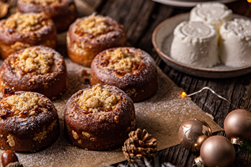 Brioches pomme et cannelle à la faisselle Rians