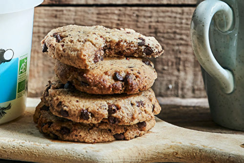 Cookies aux pépites de chocolat et à l’huile de coco