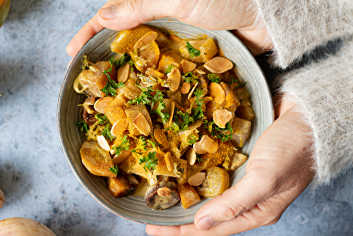 Curry de légumes anciens à la crème de coco