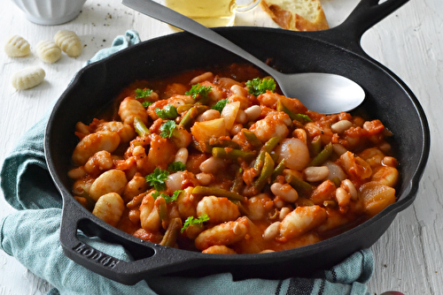 Gnocchi aux deux haricots