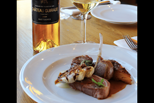 Agneau en 3 façons et Château Guiraud 2009