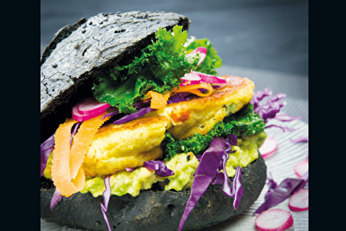 Aloo tikki black burger, les saveurs indiennes