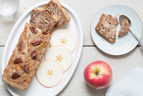 Apple cake vegan aux noix de pécan