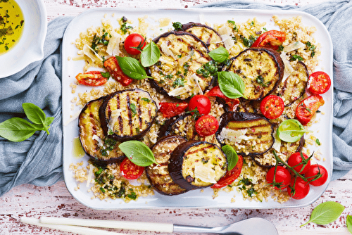 Aubergines grillées à l’italienne, rapides et faciles