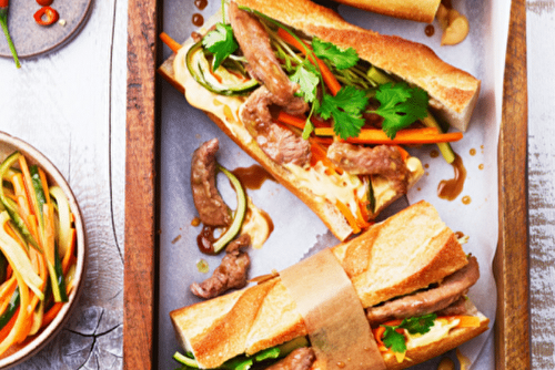 Bahn Mi d’agneau, le sandwich gourmand