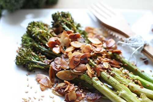 Bimi sauté aux amandes, le plat gourmet