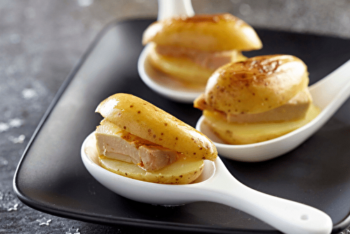 Bouchées de foie gras aux Rattes du Touquet