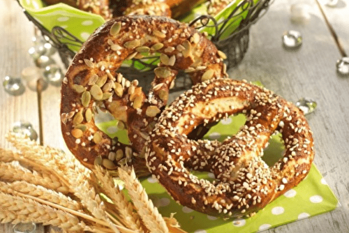 Bretzels aux graines de chia, l'Alsace revisitée !