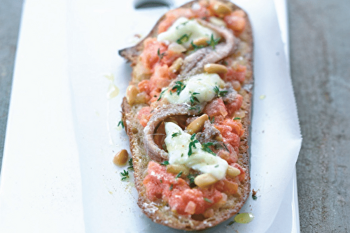 Bruschetta comme une pizza, la recette d’Eric Frechon