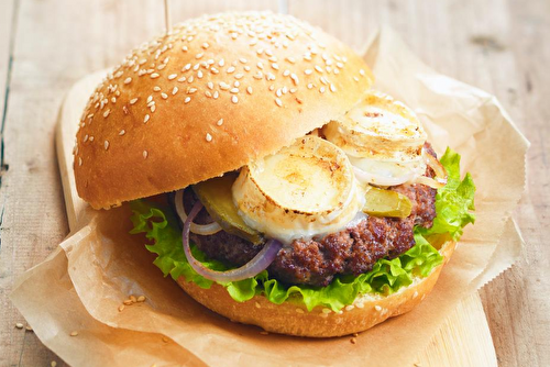 Burger à la bûche de chèvre Chavroux