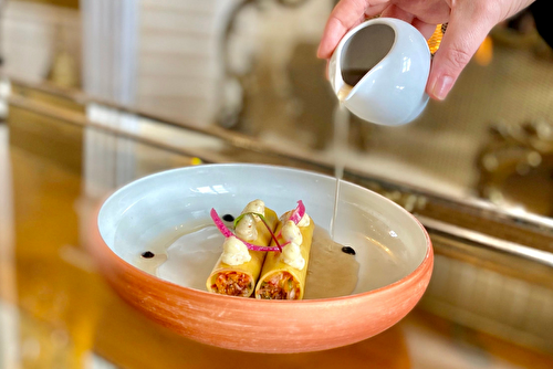 Cannelloni de légumes et bouillon végétal