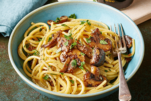 Carbonara aux champignons, le plat du dimanche soir