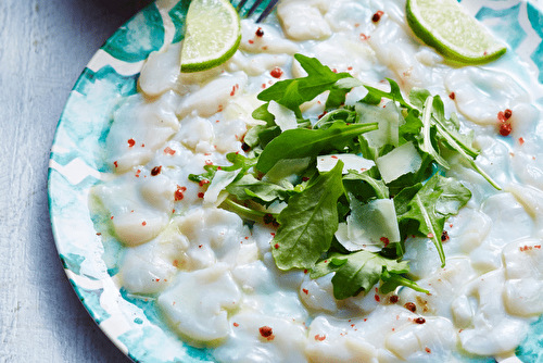 Carpaccio de Saint-Jacques au parmesan