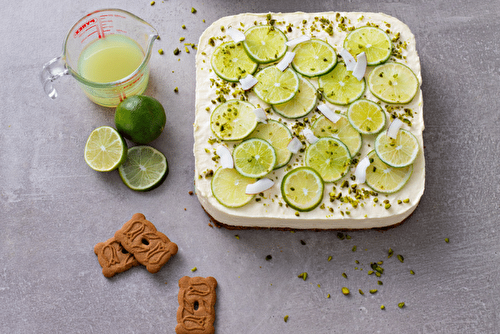 Cheesecake au citron vert, savoureux, léger et frais