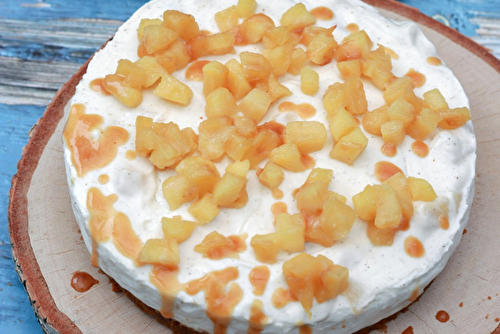 Cheesecake aux pommes caramélisées - Kiss My Chef
