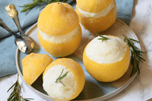 Citrons givrés au Mielbio et au romarin - Kiss My Chef