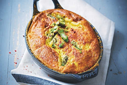 Clafoutis aux asperges vertes, la recette d’Eric Frechon