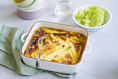 Clafoutis salé aux asperges blanches