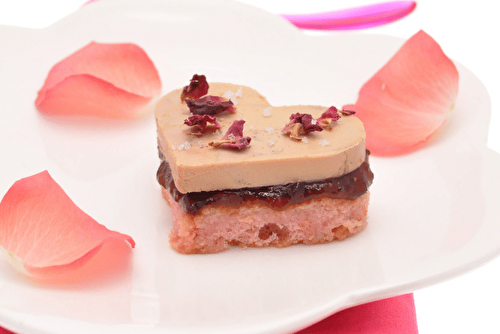 Coeurs de foie gras aux biscuits de Reims