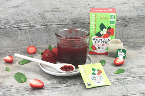 Confiture de fraise au thé vert, la recette by Clipper
