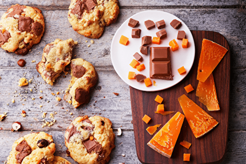 Cookies noisettes praliné et mimolette