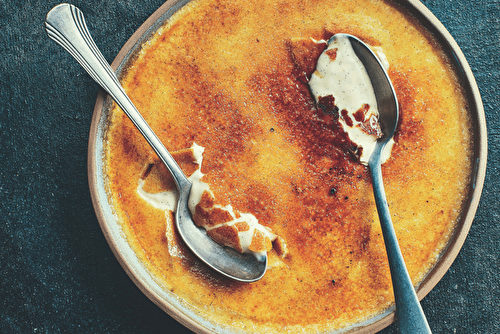 Crème brûlée sans four de Christophe Adam