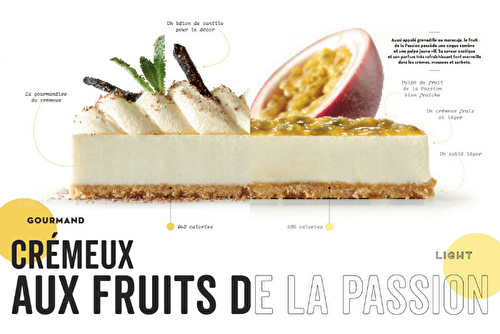 Crémeux aux fruits de la Passion en deux versions