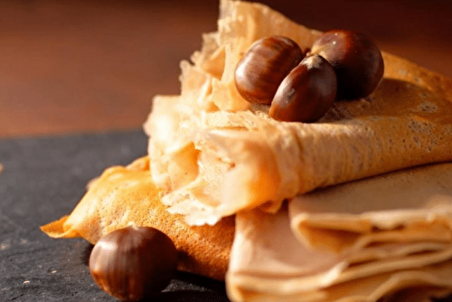 Crêpes à la farine de châtaigne, petites douceurs saines