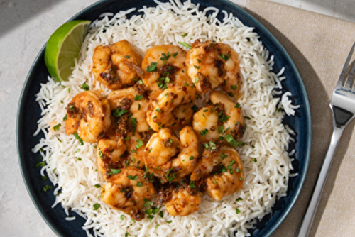 Crevettes au beurre et au chipotle