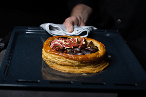 Croustade de figues à la frangipane aux noix