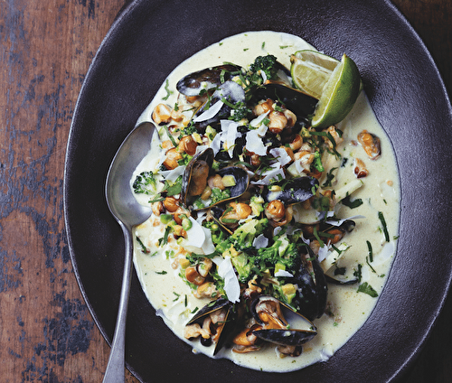 Curry vert de maïs de Julien Duboué une recette tirée du livre 100% maïs