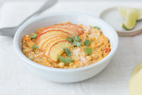 Dahl de lentilles aux pommes Pink Lady