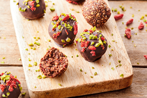 Energy balls au chocolat, mini bombes gourmandes