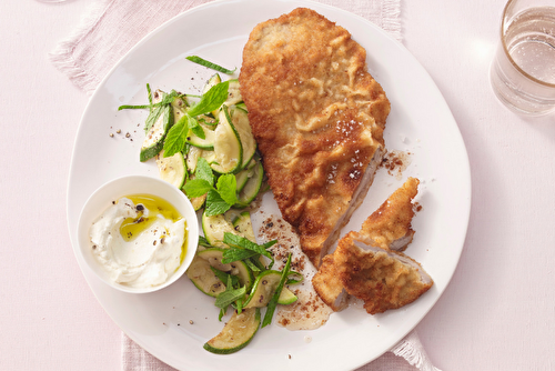 Escalope de veau panée au parmesan et citron