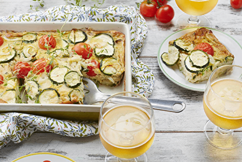 Flan de courgettes au cidre très facile à réaliser