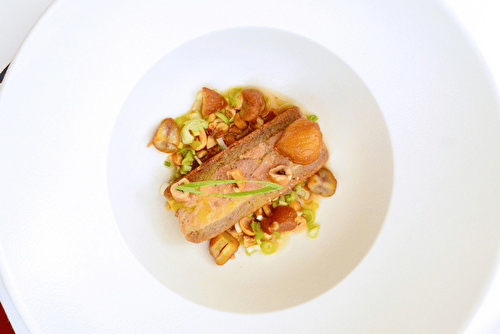 Foie gras et biscuit châtaigne, la recette de Benoît Bulant