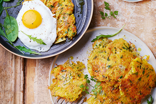 Galettes de légumes au Comté, la recette mini prix