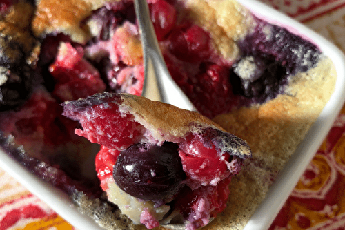 Gratin de fruits rouges et amande à l'omnicuiseur Vitalité