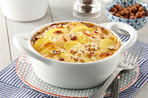 Gratin de pommes de terre aux noisettes