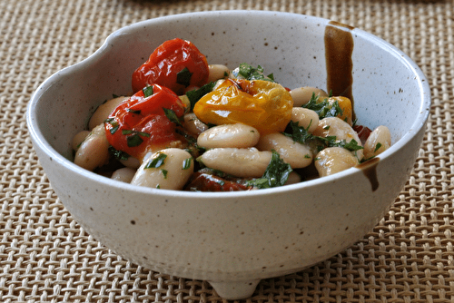 Haricots Tarbais au citron confit en salade