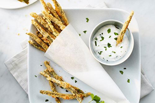 Haricots verts panés à dévorer comme des frites