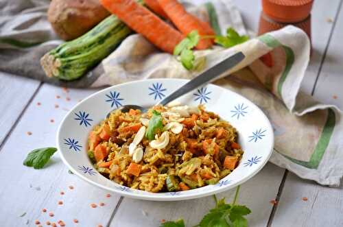 Kitchari de lentilles corail et riz basmati