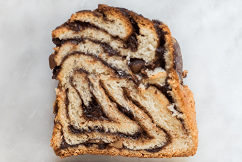 La recette de babka chocolat noisette de Stohrer