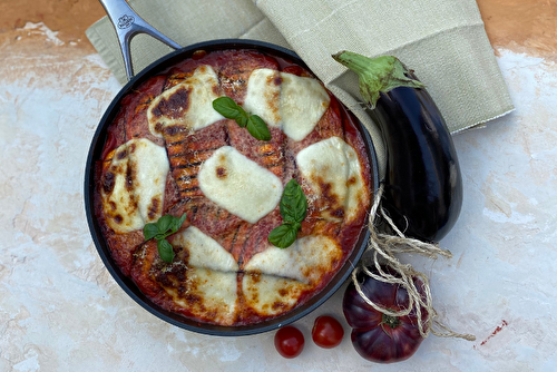 La véritable parmigiana à la mozzarella et au parmesan