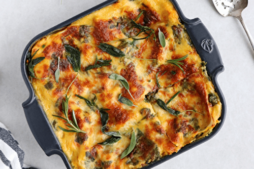 Lasagnes à la courge butternut et à la sauge