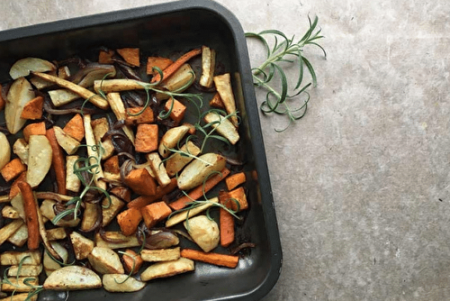 Légumes racines glacés au vinaigre balsamique