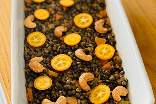 Lentilles aux noix de cajou, la recette d’Alexandre Mazzia