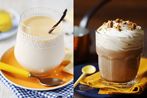 Les chocolats chauds en noir et blanc